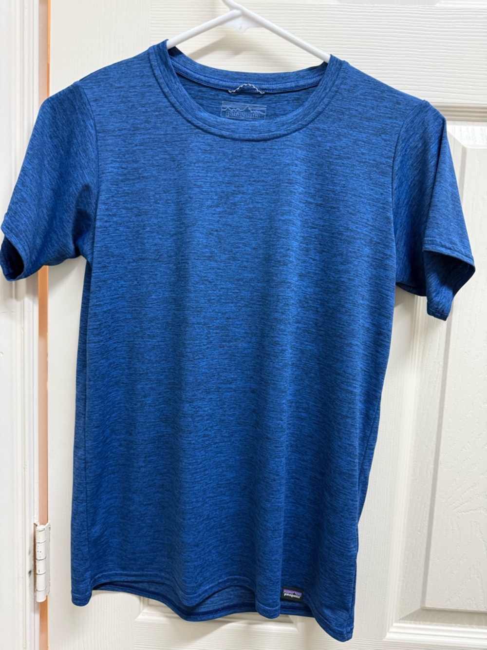 Patagonia women’s XS capilene cool shirt  Heathered Royal Blue Crew Neck Tee